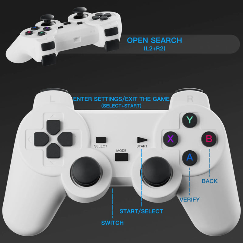 S40MAX Android 11 Projetor de jogos 64GB Cartão TF Controlador de jogos sem fio Dual WIFI 1280*720P Projetor portátil de home theater