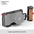 Smallrig para gaiola Sony ZV-E10 com aperto de silicone e placa de liberação rápida integrada para kit de equipamento de gaiola Arca-Swiss com sapata fria 3538