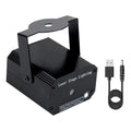 Portátil mini 2in1 led luz de palco dj discoteca luz projetor luzes laser som ativado flash luz para festa de casamento natal