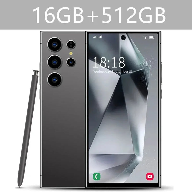 Versão global s25 ultra smartphone 5g 7.3 hd 22gb + 2tb telefone 4g duplo sim celulares android14 desbloqueado 8000mah 10 núcleo super telefone
