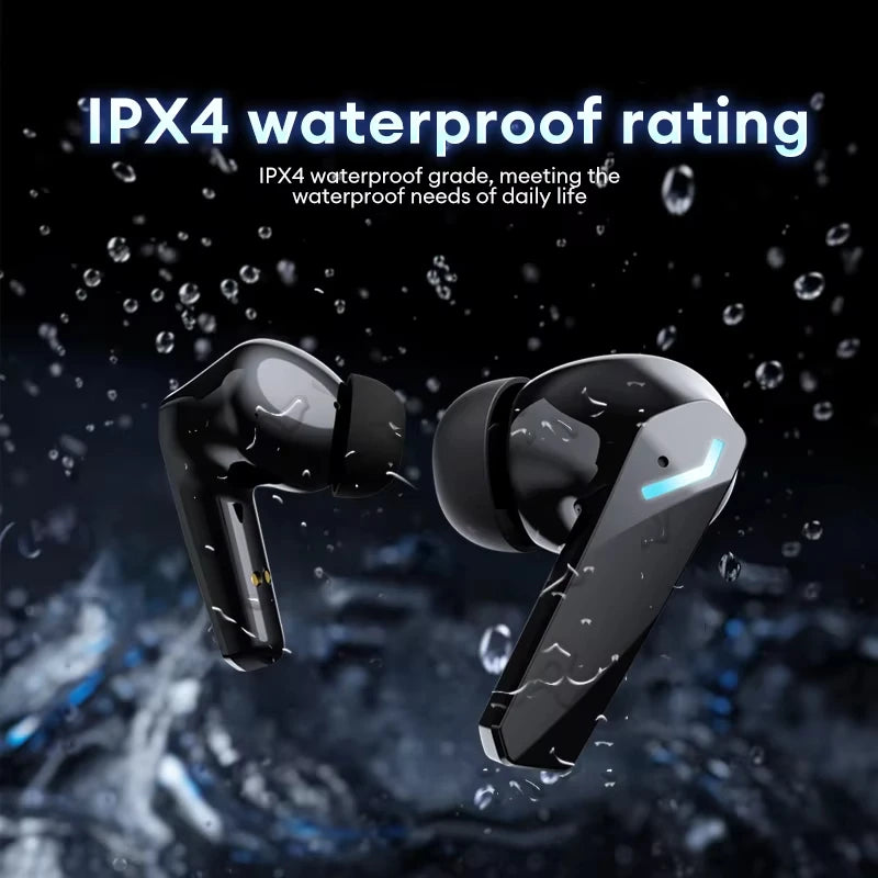 Nova lenovo xt53 atualização sem fio bluetooth 5.4 fones de ouvido led display digital à prova dwaterproof água baixa latência jogos