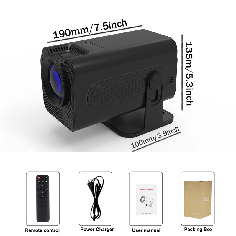 Polaring p50mini projetor android h713 chip 5g wifi bt 350ansi cinema casa keystone hdmi projetor 1080p 4k h713