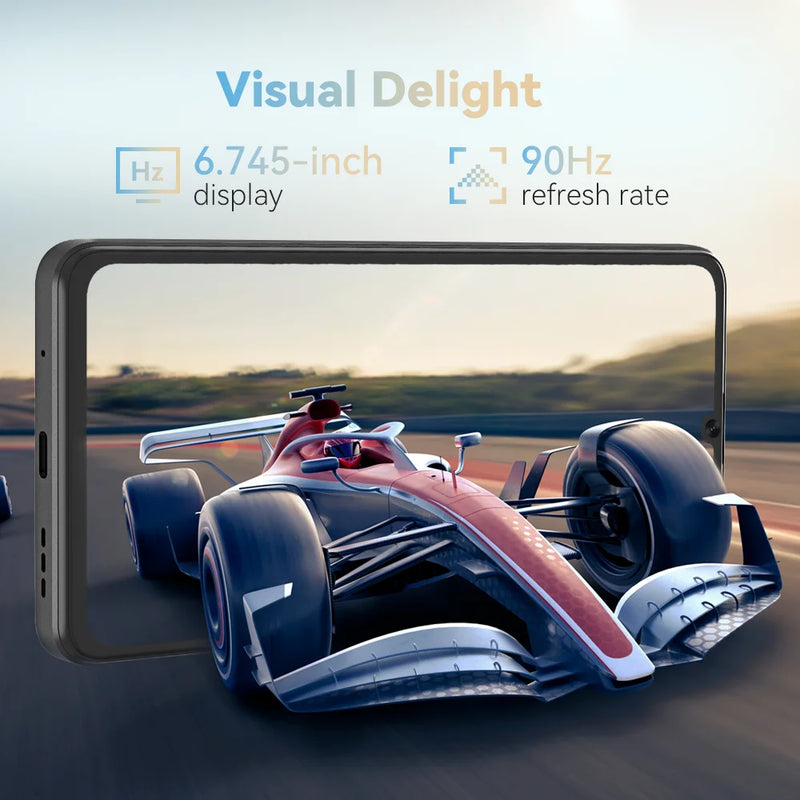[Estreia mundial] Smartphone Cubot A20 Android 14 12GB (4GB + 8GB Estender) + 128GB 90Hz 6,745 "HD + Display Face ID 5100mAh Celular