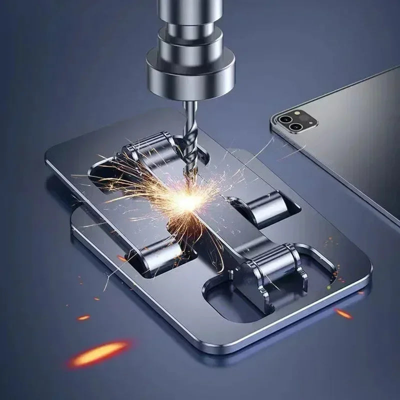Suporte dobrável para celular, universal, liga de alumínio, tablet, suporte de metal para iphone 15 14 13 12 pro max, samsung, xiaomi