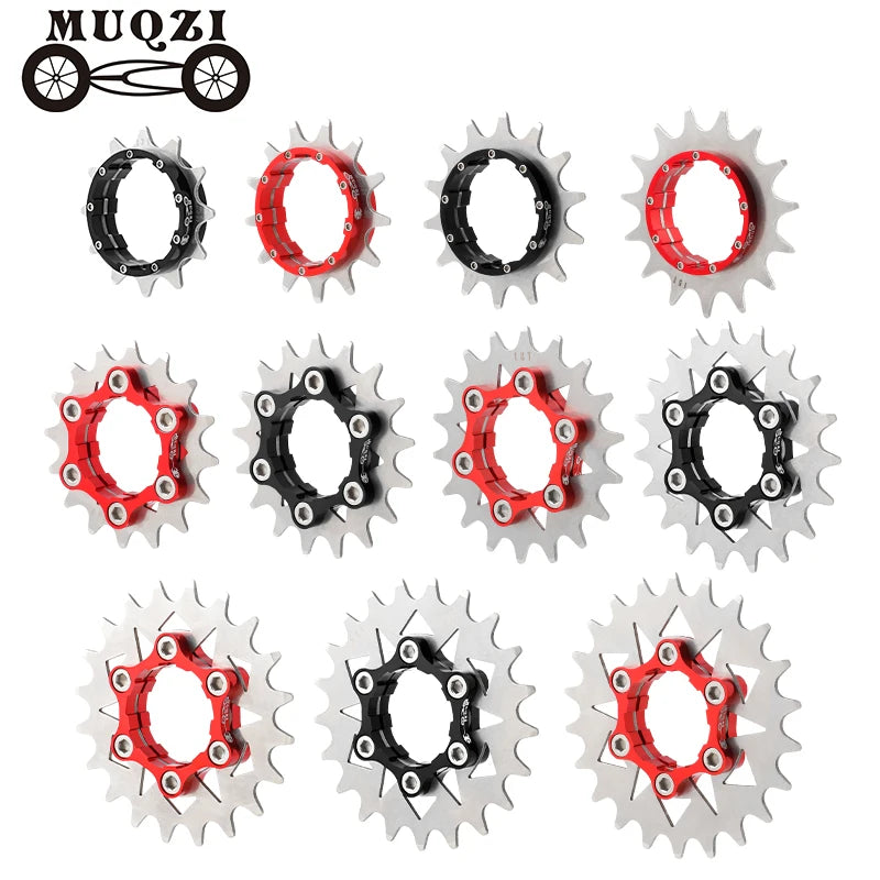 MUQZI Cassete de Velocidade Única Cog 12T 13T 14T 15T 16T 17T 18T 19T 20T 21T 22T Kit de Conversão de Cassete de Bicicleta