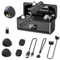 Microfone Sem Fio Para Telefone, Lavalier Profissional, Redução De Ruído, Caixa De Carregamento, Magnética, 100m