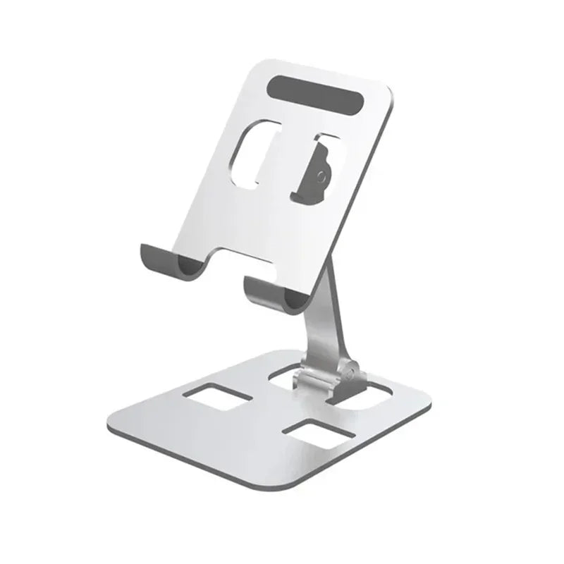 Suporte dobrável para celular, universal, liga de alumínio, tablet, suporte de metal para iphone 15 14 13 12 pro max, samsung, xiaomi