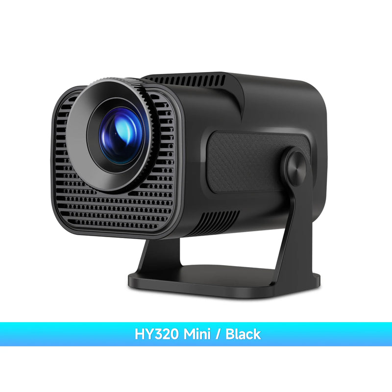 Magcubic HY320 Mini Projetor Recentemente Nativo 720P Android 11 4K 300ANSI Wifi6 BT5.0 Cinema Ao Ar Livre Portátil 180 °   Projetor giratório